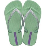 Girl's Ipanema Anatomic Glitter Flip Flop In Mint - Maat 30