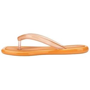melissa Airbubble Flip Flop Ad, platte sandalen voor dames, Oranje, 39 EU