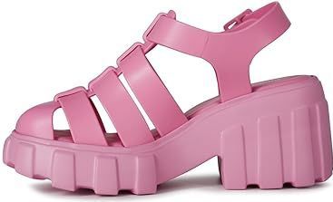 Melissa - Sandaal - Lichtroze - Met Plateau - Blokhak