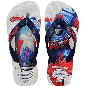 Havaianas Kids Top Marvel II Teenslippers, uniseks, voor kinderen en jongens, Wit, 25/26 EU