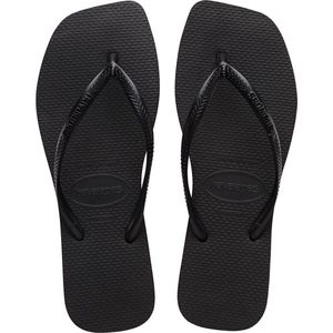 Havaianas - Dames sandalen en slippers - Square Black voor Dames - Maat 35-36 - Zwart