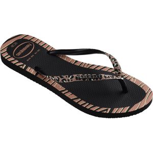 Slipper Havaianas Women Slim Animals Fashion Black-Schoenmaat 39 - 40