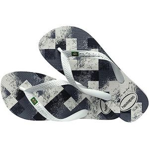 Havaianas Brasil Fresh, teenslippers, uniseks, volwassenen, Wit Wit Grijs, 33/34 EU