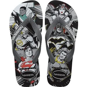 Havaianas Top Herois Dc TonguesHeren, Grijs Zwart Grafiet, 43/44 EU