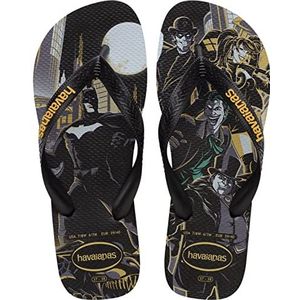 Havaianas Top Herois DC Flip Flop Heren, Zwart Zwart Geel Narcis, 35/36 EU