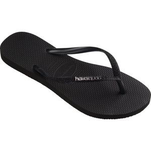 Havaianas - Slim Glitter II - Teenslippers - Zwart/Dark Grey Metallic