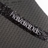 Havaianas Slim Glitter Ii Dames Slippers - Zwart Donkergrijs