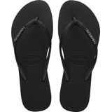Havaianas Slim Glitter Ii Dames Slippers - Zwart Donkergrijs