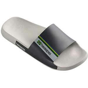 Havaianas Unisex Slide Brasil schuifsandalen, wit, 33/34 EU
