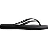 Havaianas - Square Logo Metallic - Slipper - Zwart/Zilver - Rubber