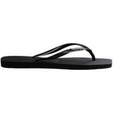Havaianas  SLIM SQUARE LOGO METALLIC  slippers  dames Zwart