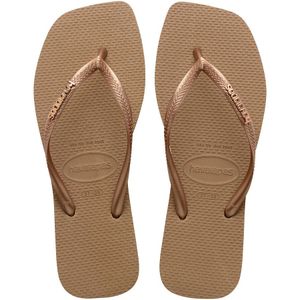 Sneakers Havaianas Square Logo Metallic - Kinderen  Beige  Dames