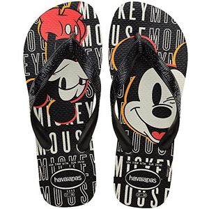 Havaianas Unisex Top Disney Flip-Flop, Zwart, 3/4 UK, Zwart, 35/36 EU