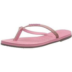 Havaianas Glitter Teenslippers voor dames, Fluwelen Roos, 33/34 EU