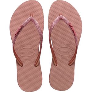 Havaianas Slim Sparkle Ii Dames Slippers - Roze/Goud - Maat 39/40