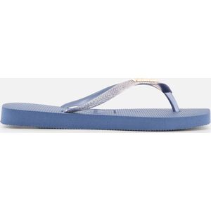 Havaianas Square Glitter Slippers blauw Rubber