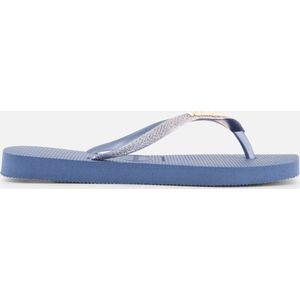 Havaianas Square Glitter Slippers blauw Rubber - Dames - Maat 37/38