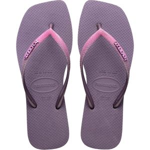 Havaianas - Square Glitter - Teenslippers - Zwart - PVC