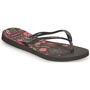 Havaianas Slanke biologische flip flop sandaal voor dames, 34 EU, Zwart Roze, 33/34 EU