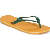 Havaianas Brasil Logo Slippers geel Rubber