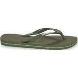 Havaianas Unisex Brasil Logo Groengroen Flip-Flop, Groen, 33/34 EU