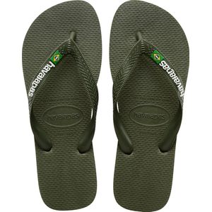 Havaianas - Brazil Logo - Teenslippers - Groen - Rubber