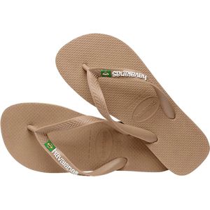 Havaianas - Brasil Logo - Teenslippers - Kleur Bruin - Rubber