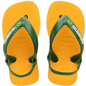 Havaianas Baby Brasil Logo II, teenslippers, uniseks, baby, Pop Yellow Amazon, 21 EU, Pop Yellow/Amazon