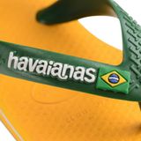 Teenslippers Baby Brasil Logo II HAVAIANAS. Rubber materiaal. Maten 25/26. Geel kleur