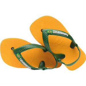 Havaianas - Brasil Logo II - Slippers - Pop Yellow/Amazon