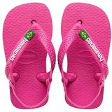 Havaianas Baby Brasil Logo II, Flip Flop Uniseks Baby, Veelkleurig (Roze Gum)