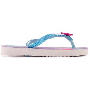 Havaianas Kids Slim Glitter Trendy Jongens Slippers - Wit/Blauw - Maat 27/28