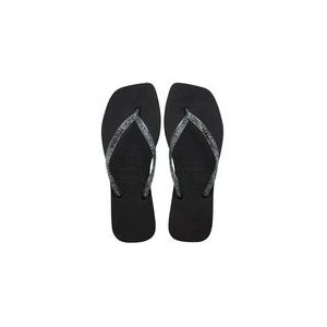 Slipper Havaianas Women Square Logo Metallic Black