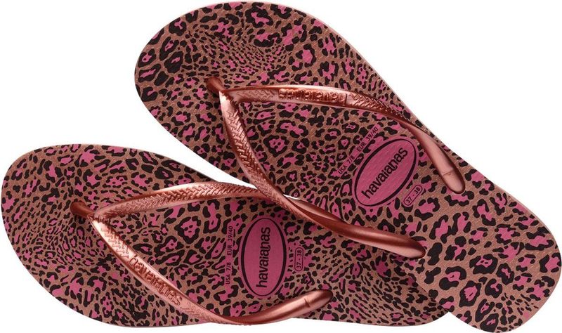 Havaianas Slim Animals Dames Slippers - Roze Goud