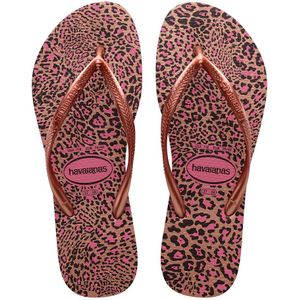 Slipper Havaianas Women Slim Animals Crocus Rose Golden Blush