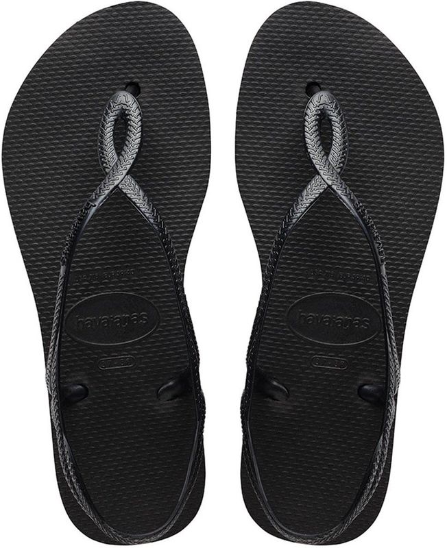 Havaianas - Luna Flatform - Teenslippers - Zwart - 100% PVC