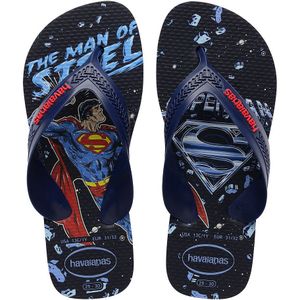 Teenslippers Kids Max Herois HAVAIANAS. Rubber materiaal. Maten 25/26. Blauw kleur