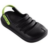 Sandaal Havaianas Kids Clog Black Lemon Green-Schoenmaat 33 - 34