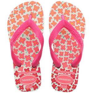 Havaianas KIDS FLORES - Wit/Roze - Maat 29/30 - Unisex Slippers