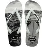 Havaianas Hype Teenslippers voor heren, Wit Wit Zwart Grijs, 7.5/8 UK