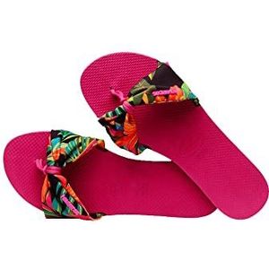 Havaianas Dames Saint Tropez Print Sandaal, Roze Elektrisch, 35/36 EU