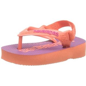 Havaianas Baby Logomania turquoise, uniseks babyfopspeen, Zalm