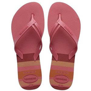 Havaianas Elegance Print teenslippers voor dames, Pau Brazilië, 4,5/5 UK, Pau Brazilië