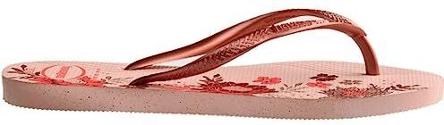 Havaianas Slim biologische teenslippers voor dames, Rose Ballet Golden Blush Goud, 34 EU