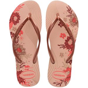 Havaianas - Slim Organic - Teenslippers - Roze/Goud - PVC/Rubber