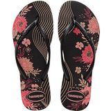 Havaianas Slim Organic Teenslippers voor dames, Zwart 23, 4.5/5 UK