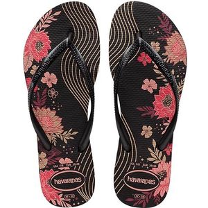 Havaianas - Slim - Teenslippers - Zwart - Rubber