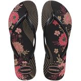 Teenslippers Slim Organic HAVAIANAS. Plastic materiaal. Maten 39/40. Zwart kleur