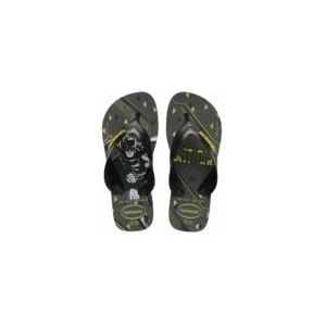 Havaianas Kids Max Herois Flip-Flop, Zwart/Geel, 12/13 UK Kind, Zwart Geel, 12/13 UK Child