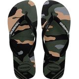 Havaianas Top Photoprint, heren teenslippers, Olijfgroen zwart